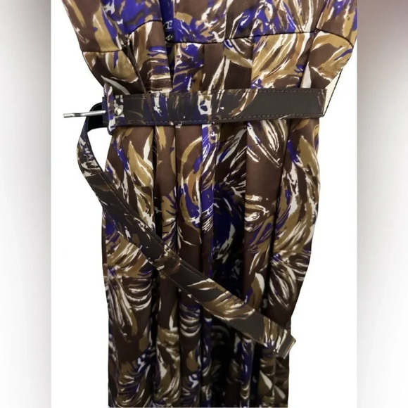 NWOT Eva Franco Purple Rose Sleeveless Dress Anthropologie Size 6 - Picture 3 of 5